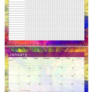 2027 Monthly Desktop/Wall Calendar/Planner - Habit Tracker - (Edition #026)